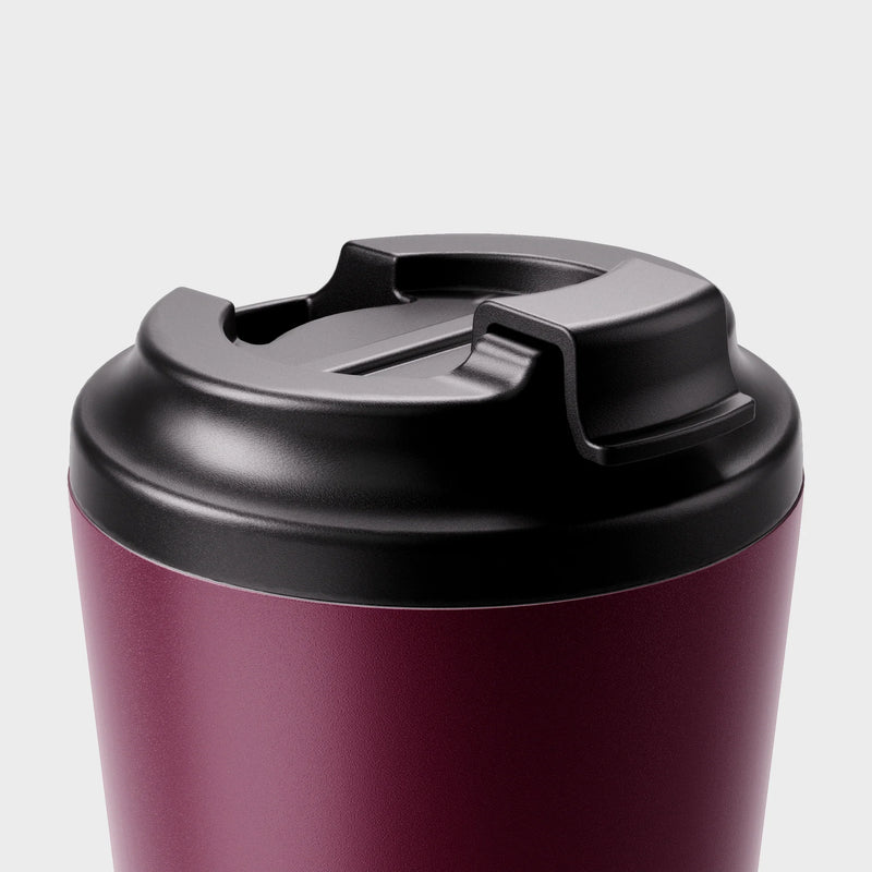 Made by Fressko insulated coffee cup with click-back lid