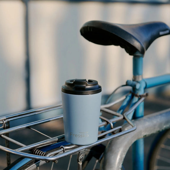 Ceramic Camino 340mL reusable cup with colour-matched River interior