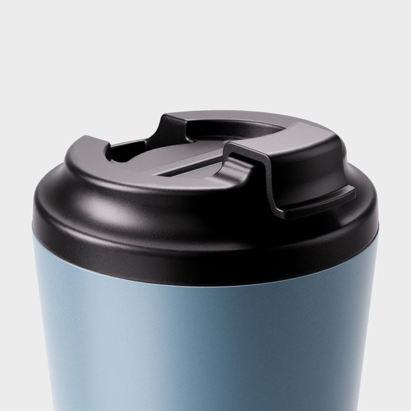 Made by Fressko insulated coffee cup with click-back lid