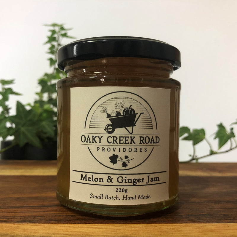Oaky Creek Road Melon & Ginger Jam 220g – small batch Scenic Rim preserve