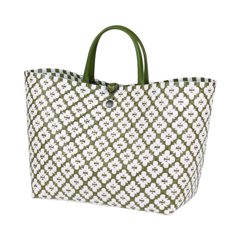 Motif Bag - Olive & White