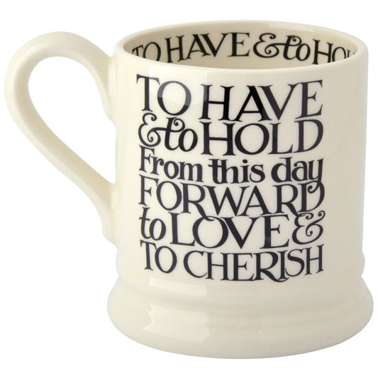 Black Toast Mr & Mrs 2 x 1/2 Pint Mugs