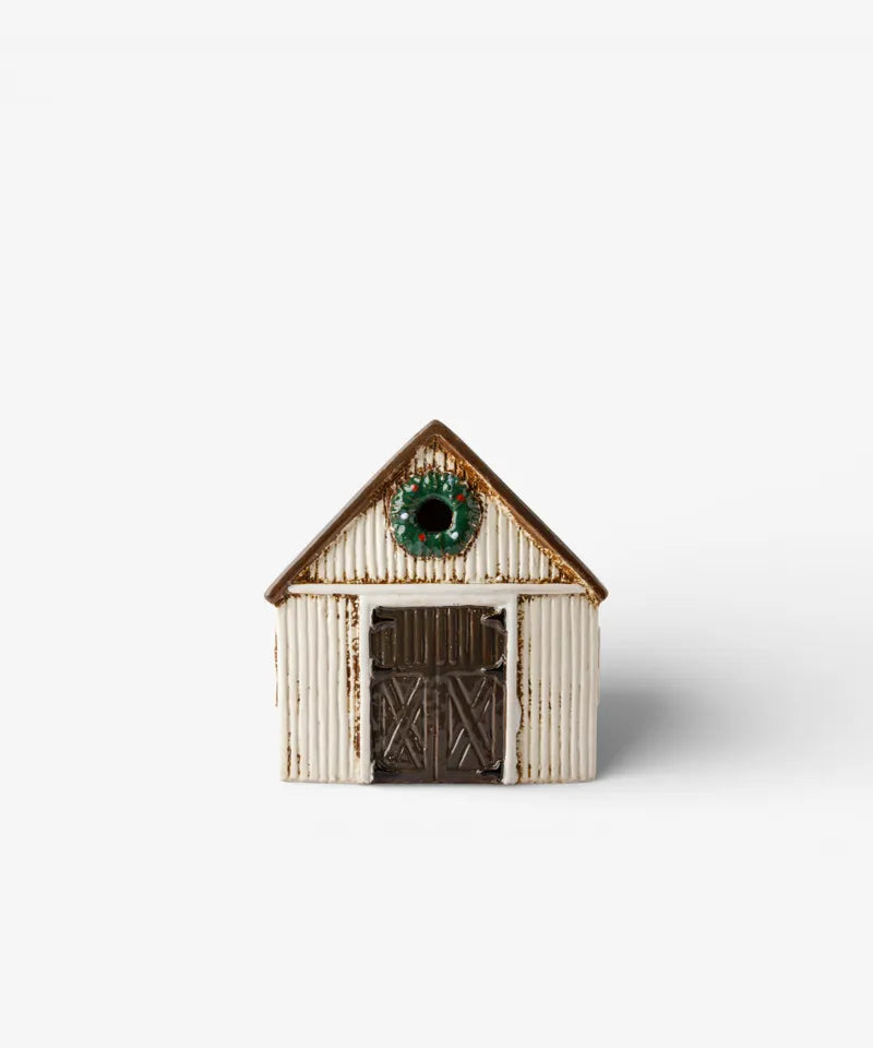 Nordgard Stable with Wreath ceramic Christmas decoration 