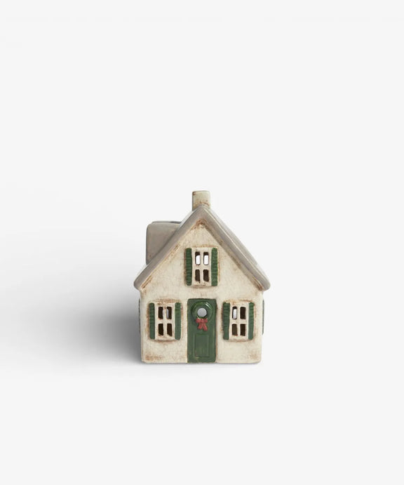 Nordgard Villa with Bow Wreath Scandinavian Christmas decoration 