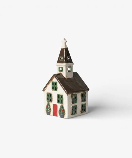 Nordgard Christmas Village Church inspired by traditional Swedish architecture 