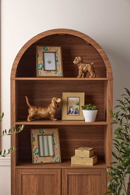 Oodle decorative poodle sculpture with textured detailing