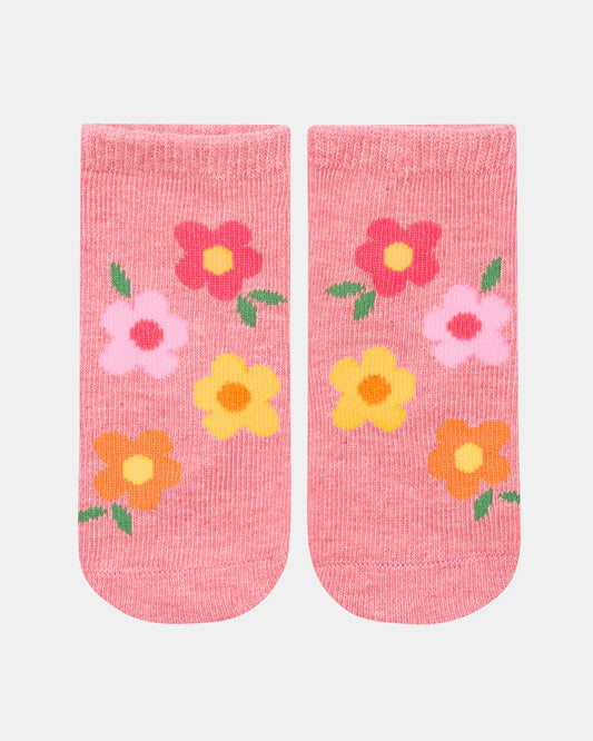 Toshi Rosie Posie baby socks made with certified organic cotton yarn