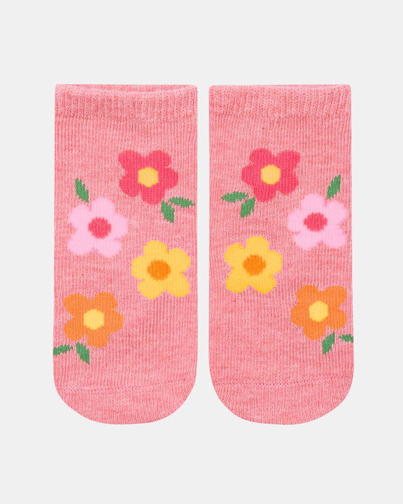 Toshi Rosie Posie baby socks made with certified organic cotton yarn