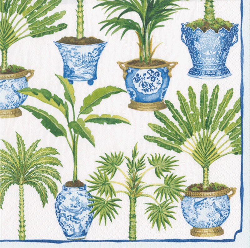Cocktail Napkin Katharine Barnwell Potted Palms