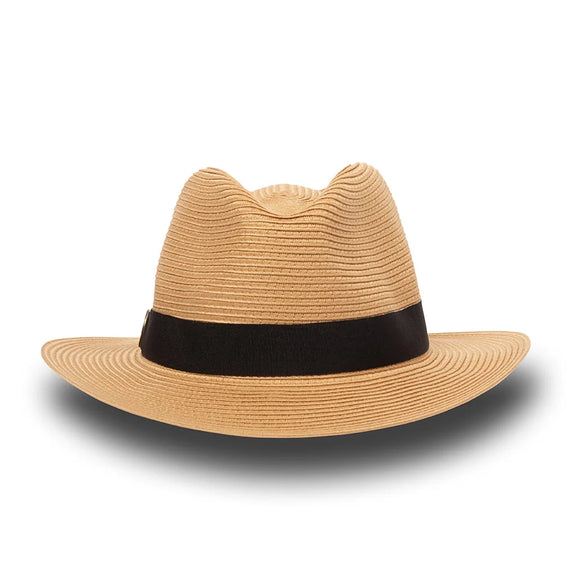 Phoenix Panamate fedora hat in Caramel 58cm