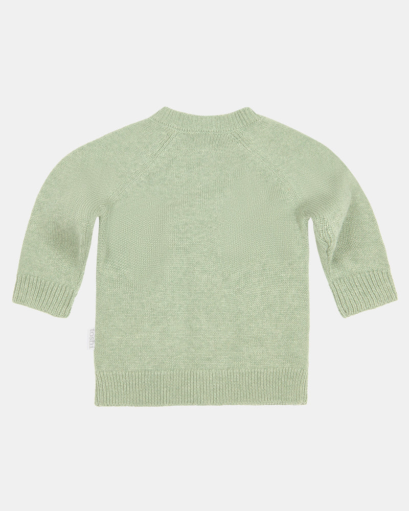 Eco-friendly baby knitwear – Toshi Remy Cardigan in Matcha