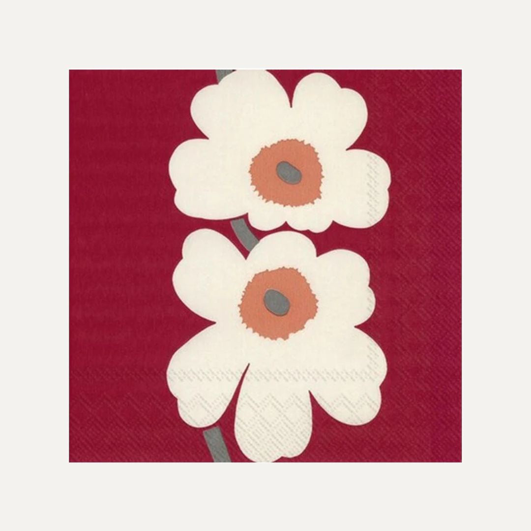 Lunch Napkin Marimekko 60th Ann Red