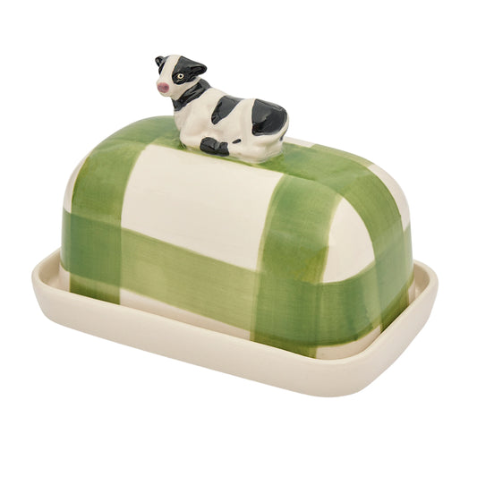 Cow Butter Up porcelain butter dish by Robert Gordon