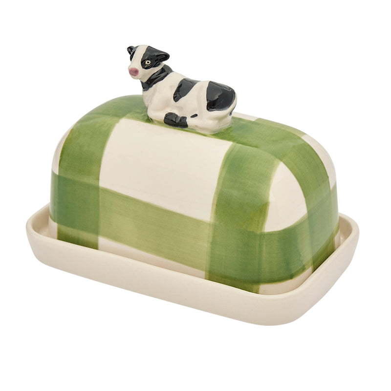 Cow Butter Up porcelain butter dish by Robert Gordon