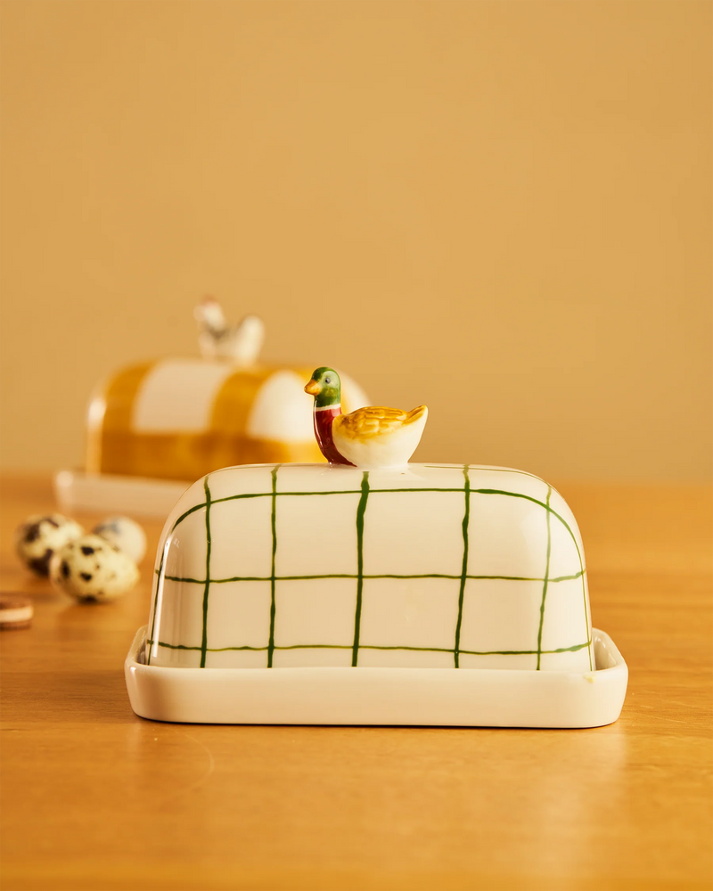 Robert Gordon Butter Dish in Duck Butter Up design