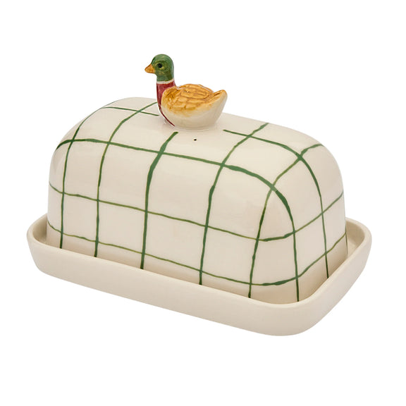 Duck Butter Up porcelain butter dish by Robert Gordon