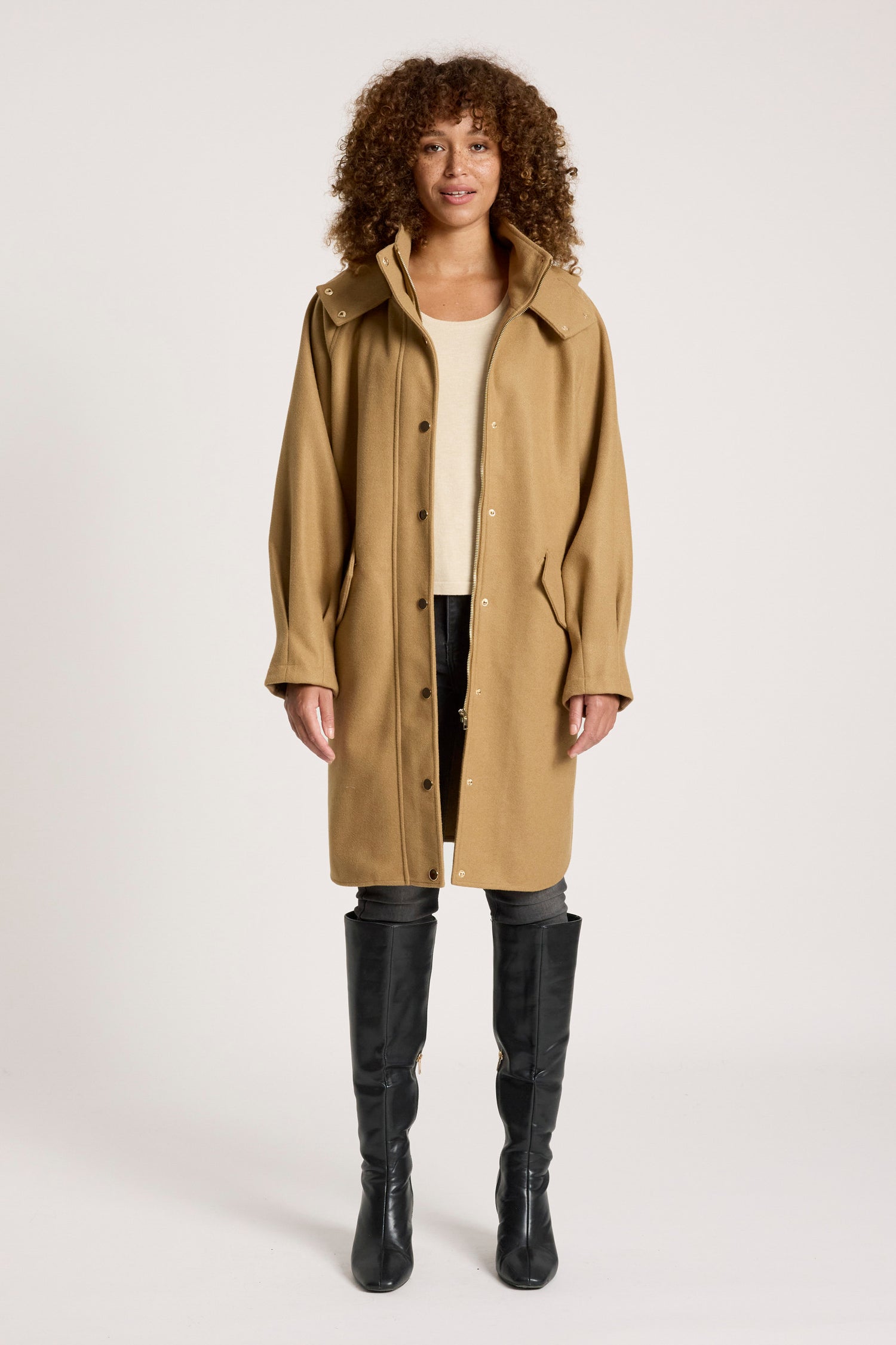 Sable Hood Jacket Mocha - women's jacket Australia