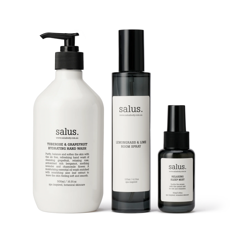 Salus Australian made home fragrance and hand care gift set