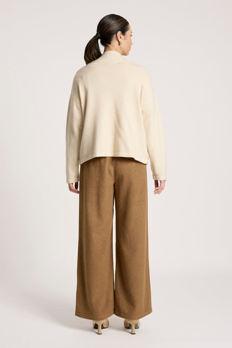 view from behind of Samira Crop Cardigan