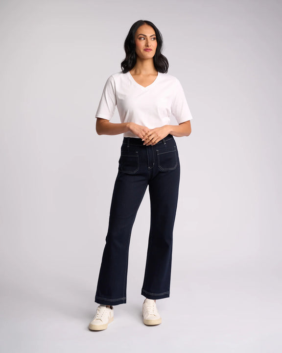 Women’s Ink Denim ankle grazer jeans by Vassalli