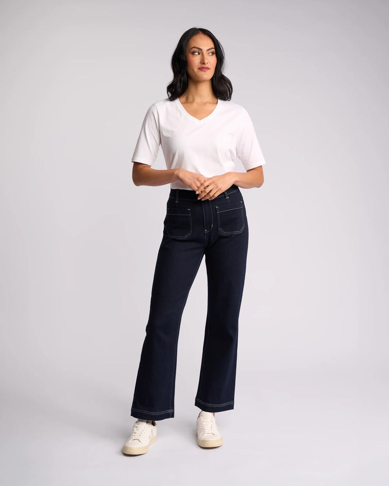 Women’s Ink Denim ankle grazer jeans by Vassalli