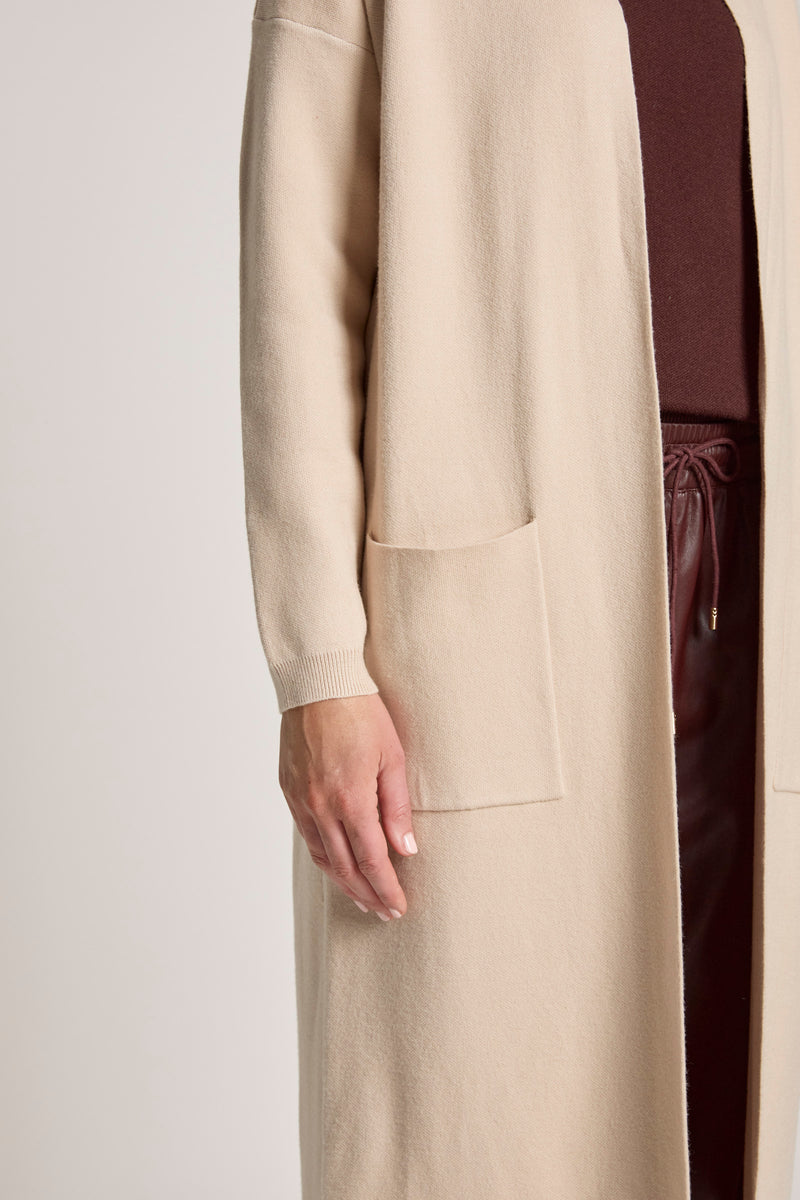 Pocket and sleeve view of zala cardigan - women's winterwear from My Country Escape