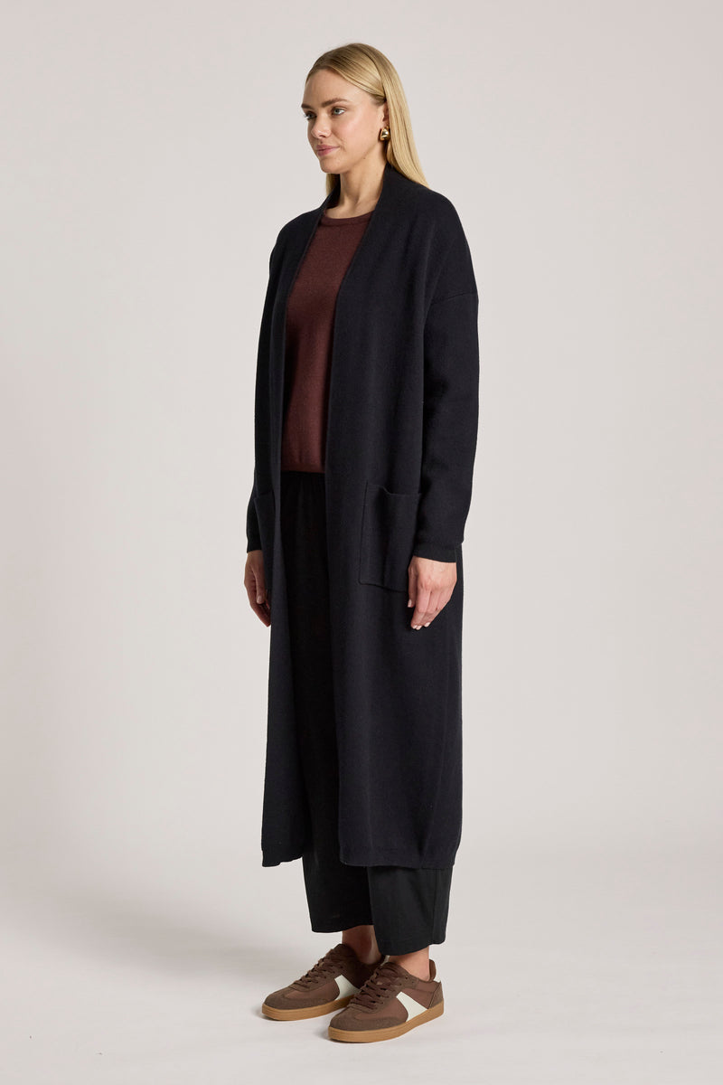side view of Zala cardigan