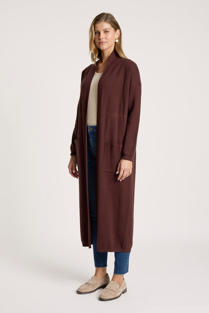 Women's cardigan - Zala mahogany