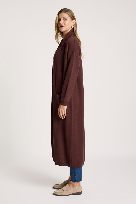 Side view of Zala cardigan 