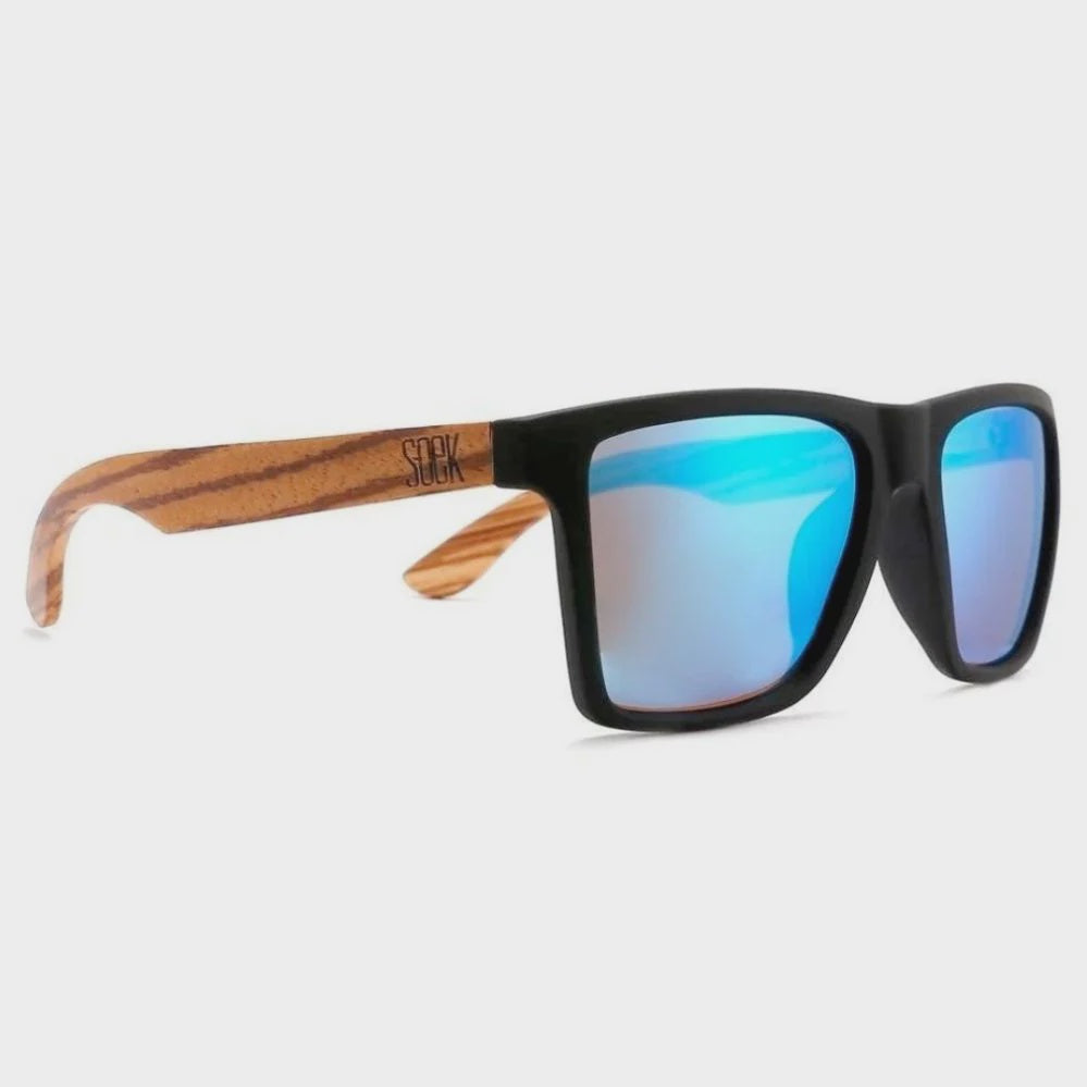 Forresters Black - Blue Polorised Lens /Walnut Arms